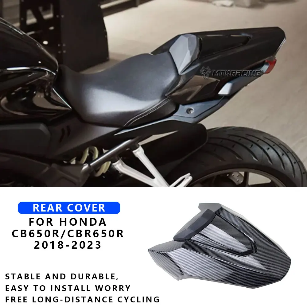 

For HONDA CB650R /CBR650R 2018-2023 Motorcycle Rear Seat Cover Cowl Pillion Fairing Fit Passenger Tail Back Cover