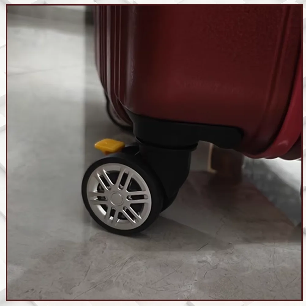 Universal Wheels For Hongri Suitcase A-19Suitcase Caster Wheels with Screws Axles Bearings 360° Swivel Rubber Spinner Wheels