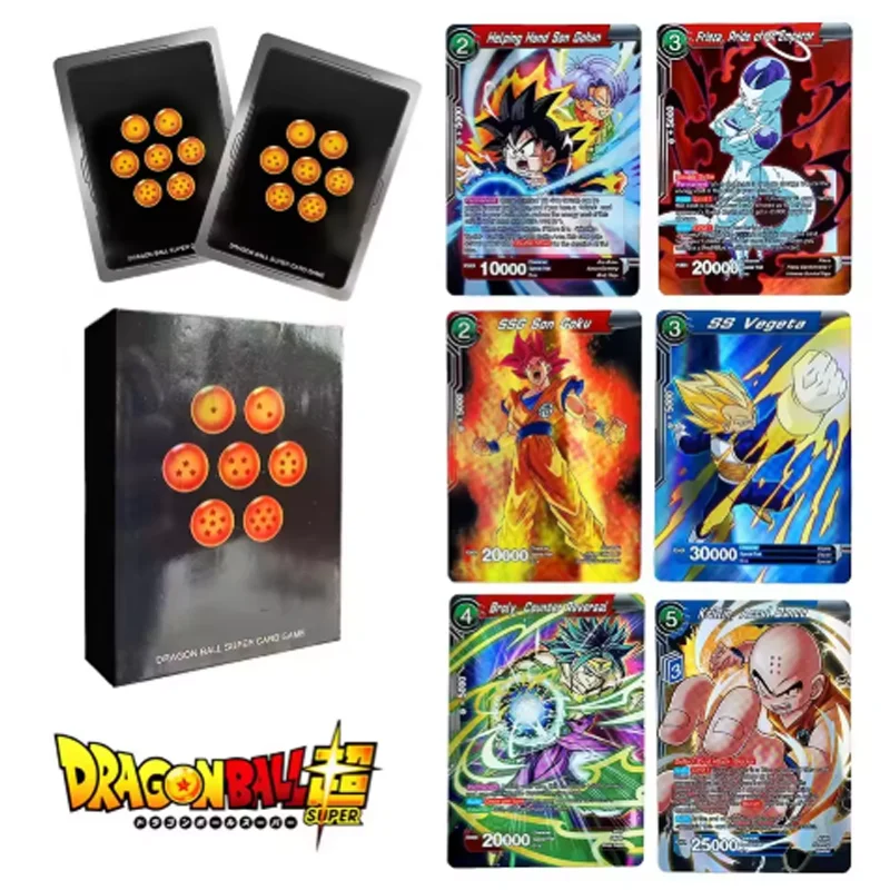 Dragon Ball Cards Shiny Son Goku Super Saiyan Series Signature Game Card Goku Classic Collection Toys Game Collection Card
