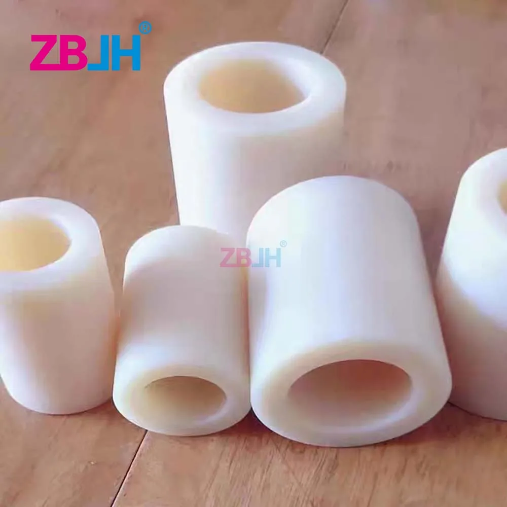 1m length MC nylon hollow rods big diameter round bar PA66 shaft-enclosing tube accept custom-made spares