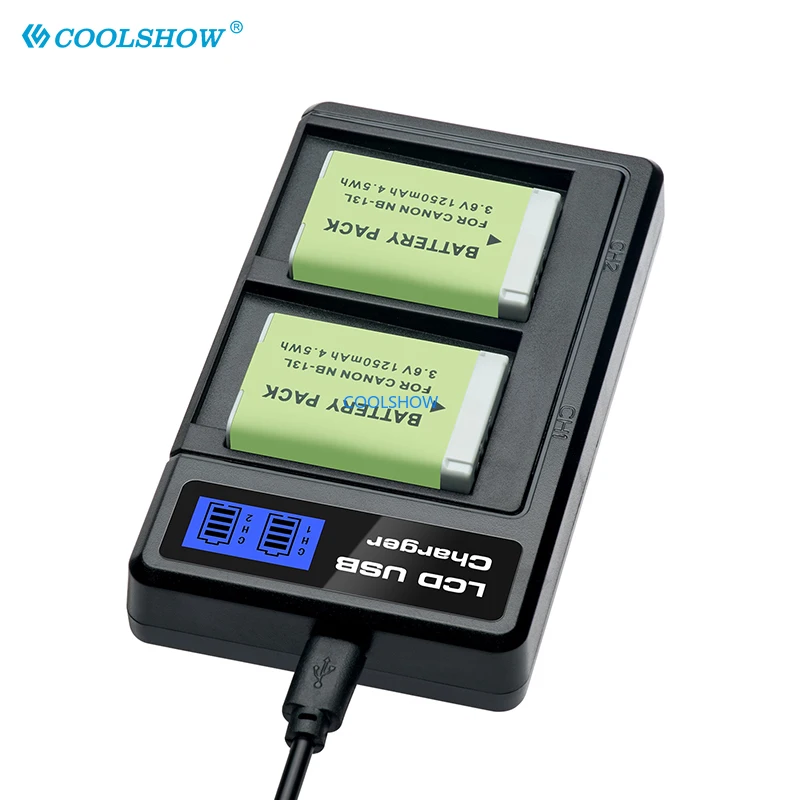 1250mah Battery NB-13L for Canon Power Shot G5X G7X G9X G7 X Mark II G9 X SX620 SX720 SX730 HS NB 13L Batteries Charger