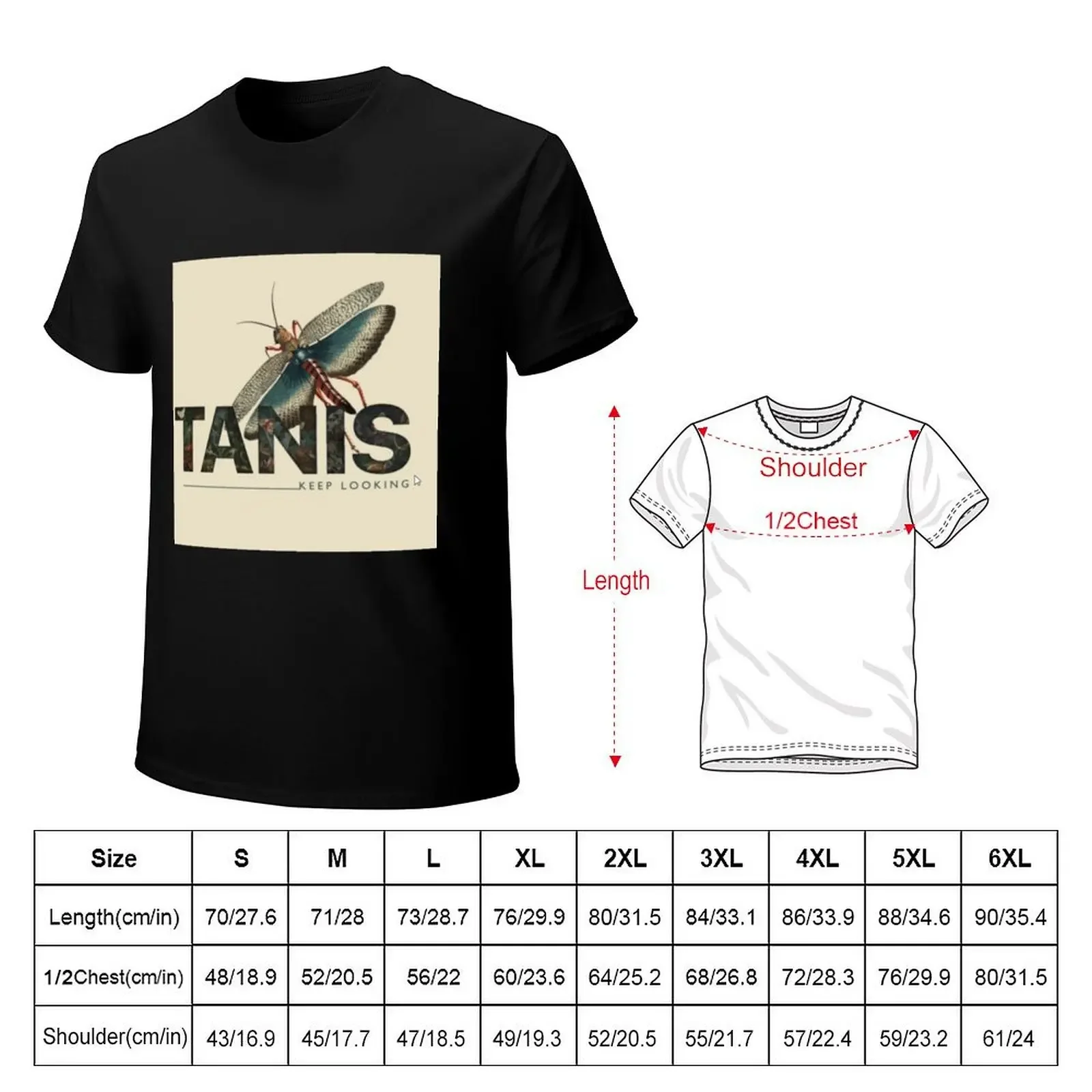 Tanis keep looking T-Shirt anime stuff cute clothes heavyweights mens big and tall t shirts