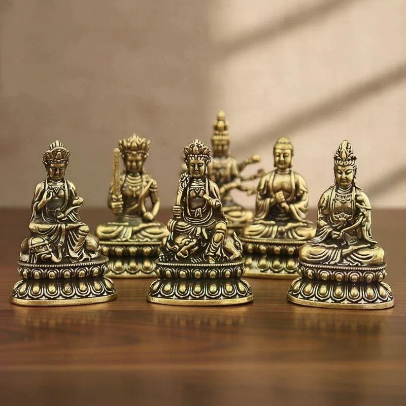 1Pcs New Brass Eight Guardian Statues, Zodiac Birth Figurines For Home And Desktop Decoration, Pocket-Sized