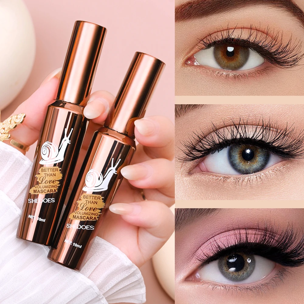 곱슬거고 두꺼운 마스카라, 방수 및 땀 방지, 자연스럽고 가벼운, 완벽한 아이 메이크업을 만들어줍니다.