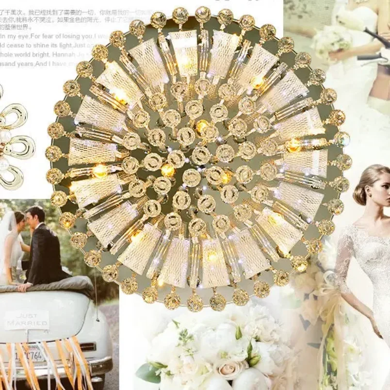 Modern Creative LED Crystal Ceiling Light Lamp Entrance Ligts Hall Light Aisle Lamp With 3w LED LED K9 Crystal Ceiling Lights