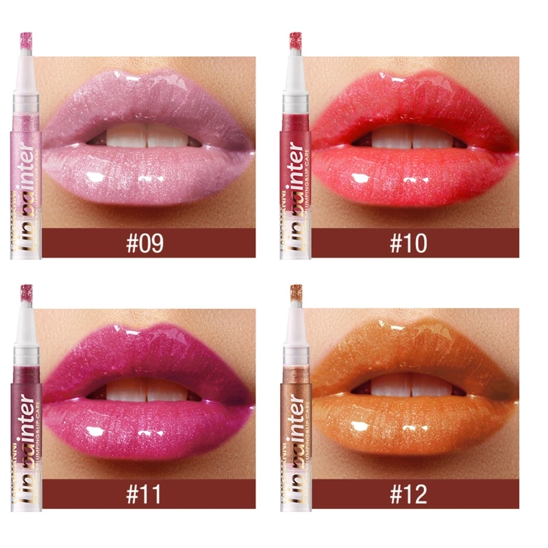 Conveniently Moisturizing Liquid Lipstick Twistable Lip Gloss with Shimmering and Hydrating Easy Application Dropship