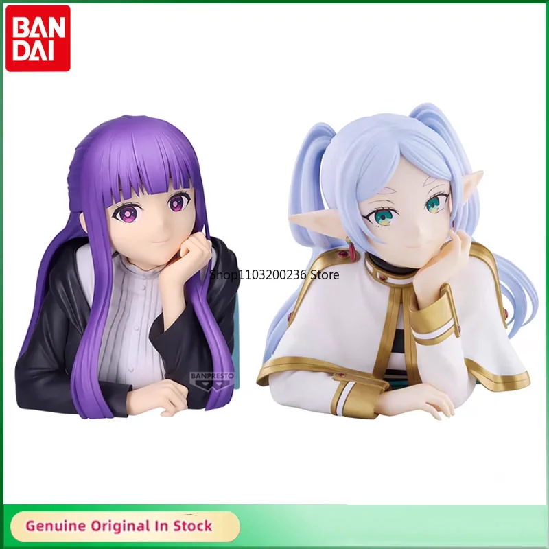 

Bandai Original Frieren: Beyond Journey's End Frieren&Fern Half Body Statue Action Figure Model Desktop Ornaments