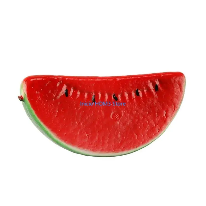 A5YD Artificial Water Melon Simulation Fruit Model Display Props for Hotel Dining Room Restaurant Store Shop