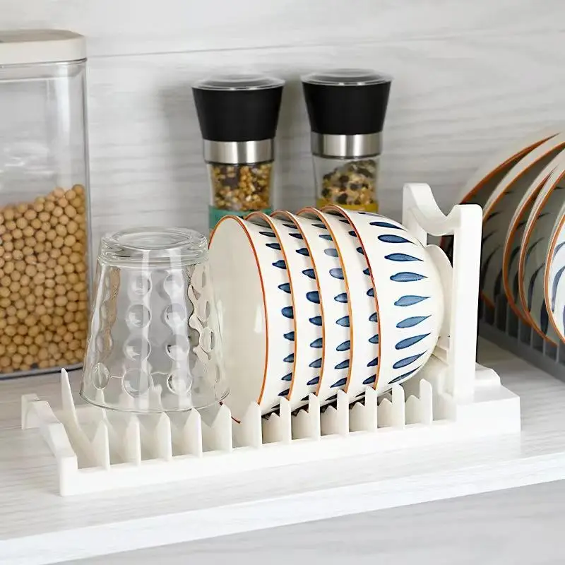【HMA】Kitchen Dishware Storage Rack Sink Disposal Shelf Home Use Tabletop Bowl Drainage Storage Box Dish Drying Holder