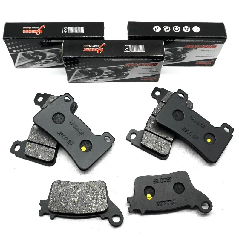 For HONDA CBR1000RA Fireblade ABS 2009-2014 2015 2016 CBR1000RAA ABS 2009-2019 Motorcycle Front Rear Brake Disc Pads Kit Set