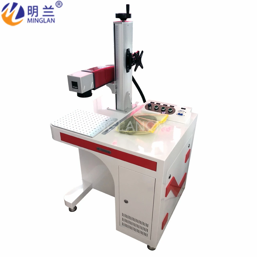20W 30W 50W 60W Automatic Laser Marking Machine Split/Desktop Fiber Laser Coding Machine For Stainless Steel Nameplate Metal