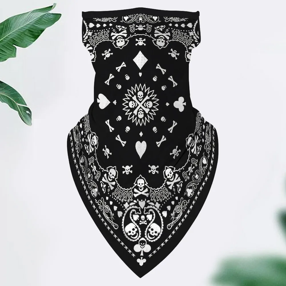 

Ear Hanging Neck Gaiter Breathable Headb Multifunctional Scarf Face Cover Mask Polyester Sun Protection Outdoor Sports Camping