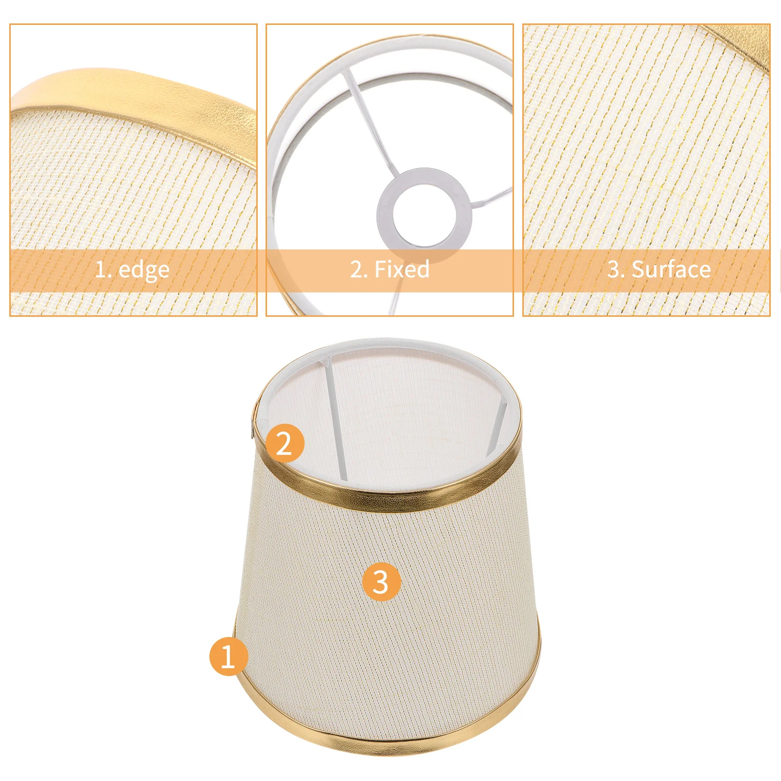 

1 pc Cloth Lampshade For Ceiling Light Dustproof Eye-Friendly Decorative Lamp Shade Home Lighting Replacement