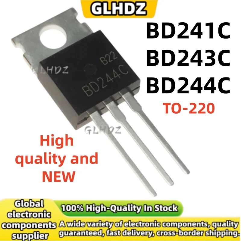 10-30PCS TO-220F BD241C BD243C BD244C 241C 243C 244C High quality and NEW in stock