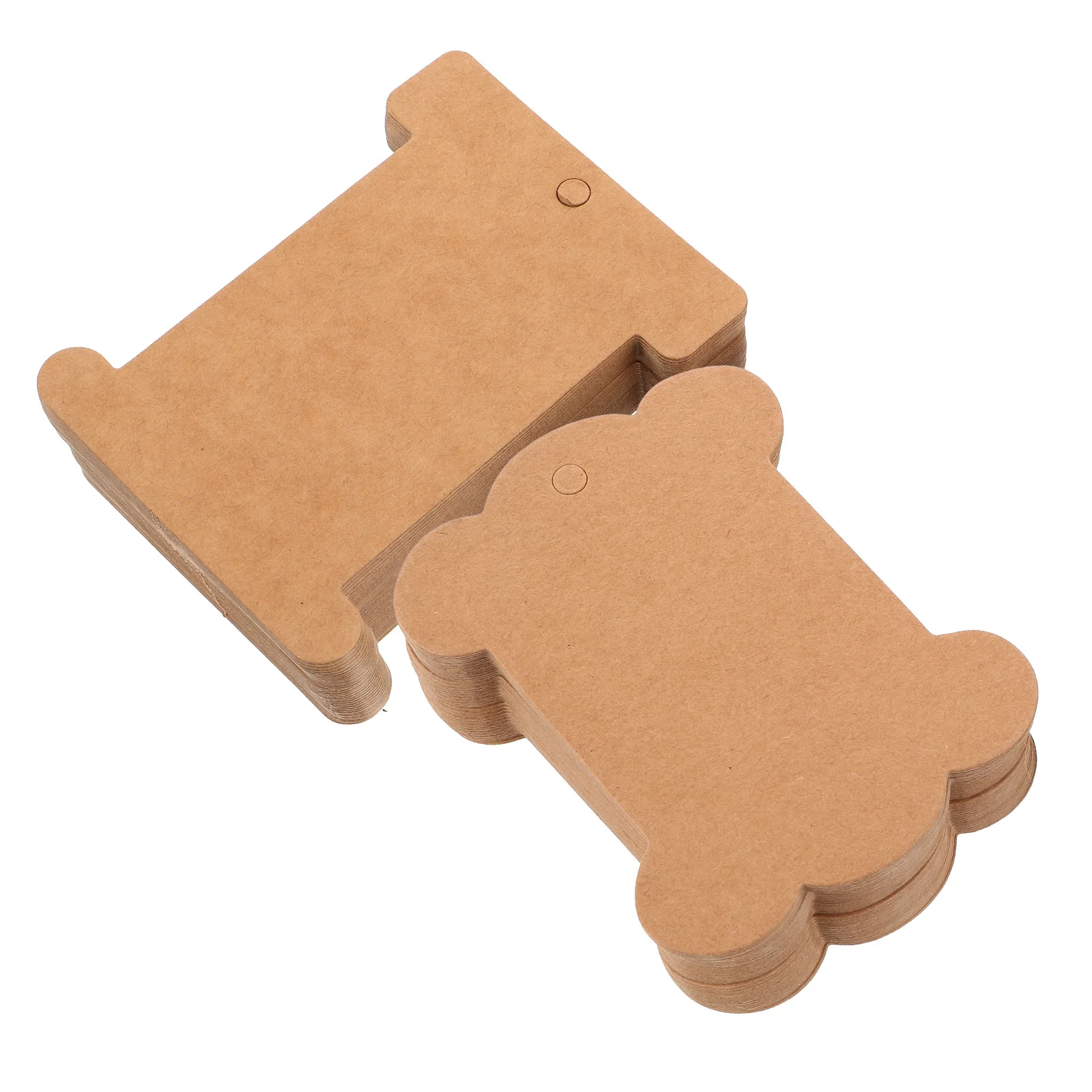 

80pcs Blank Bone Shape Kraft Paper Bobbins For Cross Stitch Embroidery Floss Winding Thread Organizer Crafting Tools