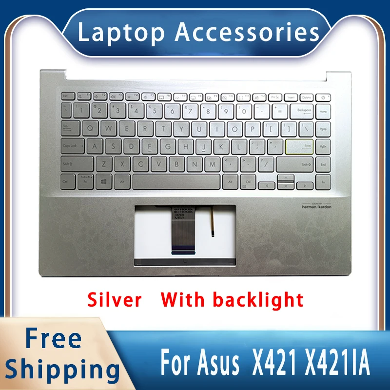 

New For Asus X421 X421IA;Replacemen Laptop Accessories Palmrest/Keyboard With Backlight