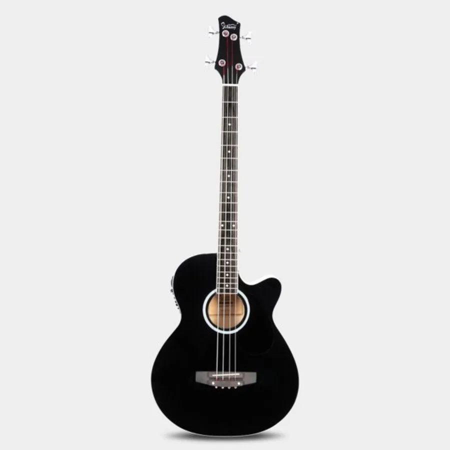 [Do Not Sell on ] Glarry GMB101 4 string Electric Acoustic Bass Guitar w 4Band Equalizer EQ7545R Black