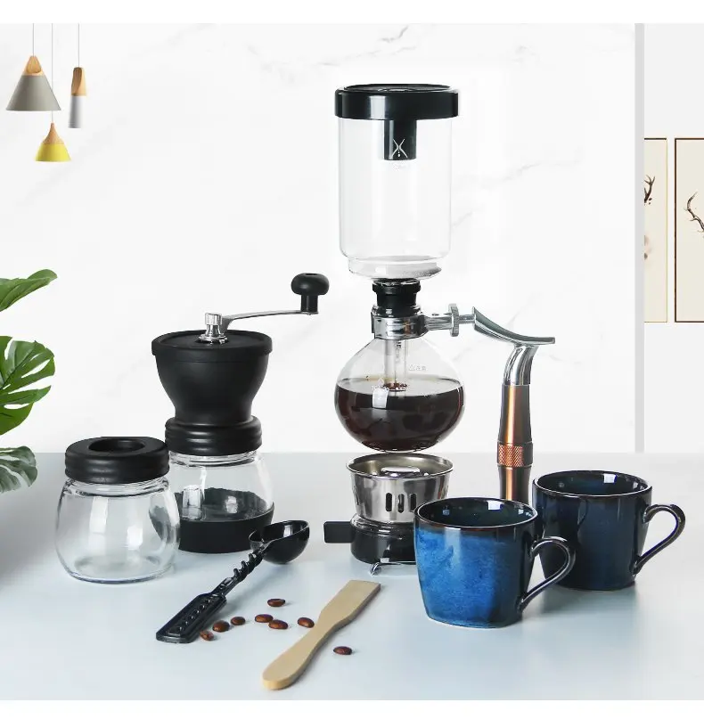 

Leggerolusso siphon pot gift box set household alcohol lamp siphon coffee machine glass combination