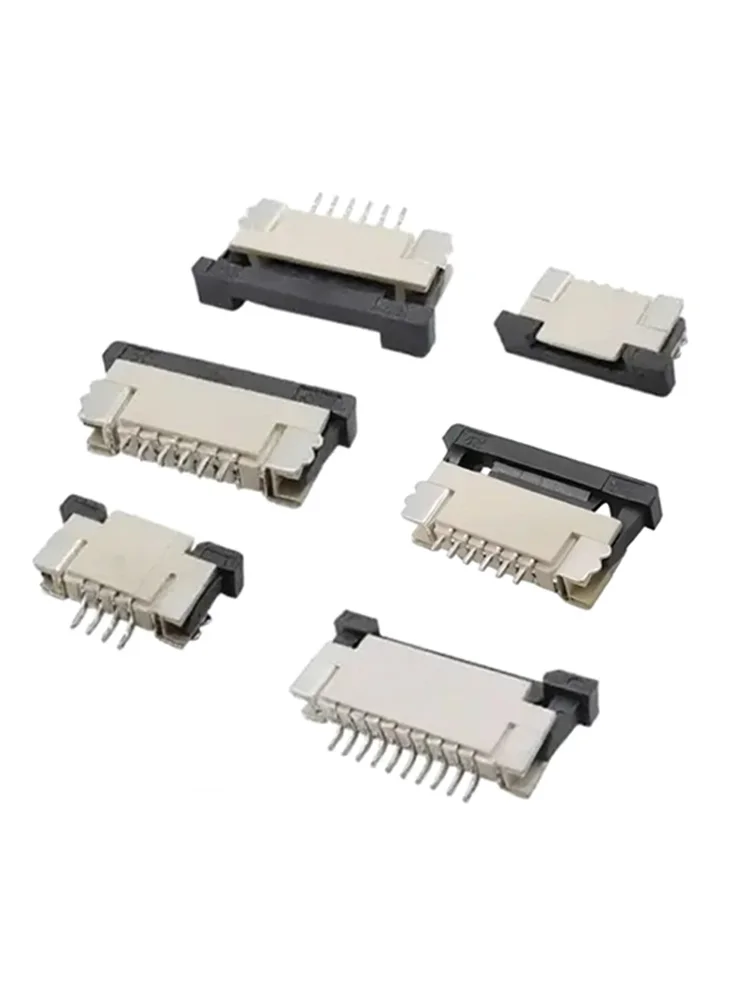 10PCS FFC/FPC Flexible Flat Cable Socket 0.5MM Drawer Type Upper Connection 4/5/6/8/10/12/14/16/18/20/22/24P