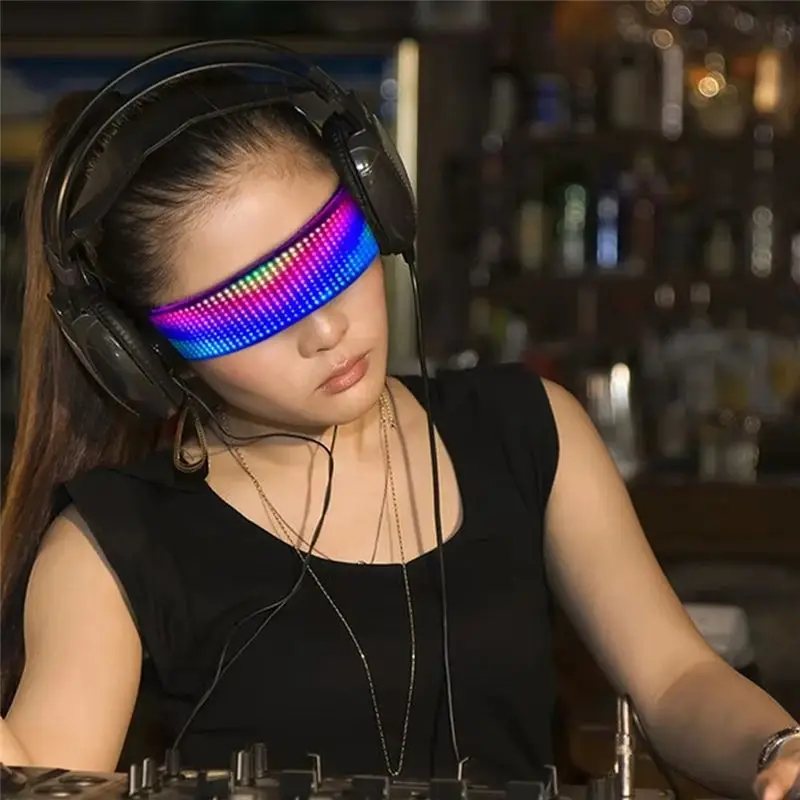 Prop For Party Bar Eyewear Bluetooth LED Luminous Glasses Festival Performance Eyewear