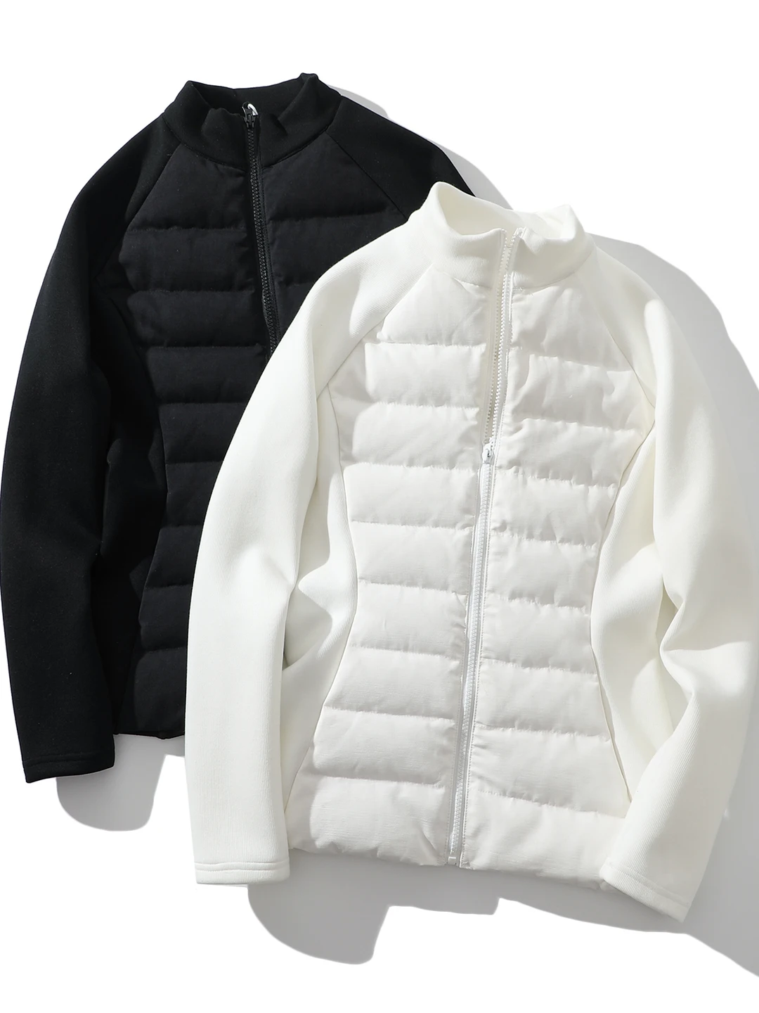 

Women's 90 Du down Jaet Outdoor Warm Skiing Inner Stand Collar Quilted Coat Slim Waist Series Spor Sle Long Sve Zi...