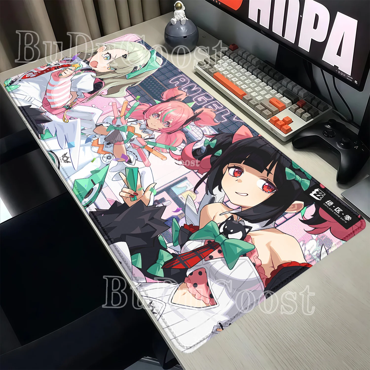 Mouse Pad Gaming ZZZ AOD Angels of Delusion Cute Zenless Zone Zero Anime Kawaii Girl Aria Sunna Nangong Yu‌ PC Keyboard Mousepad