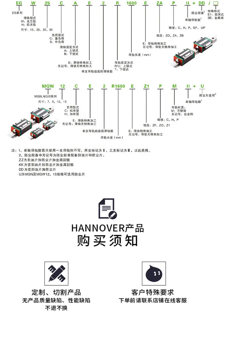 

HIWIN HGH35CA linear guide block