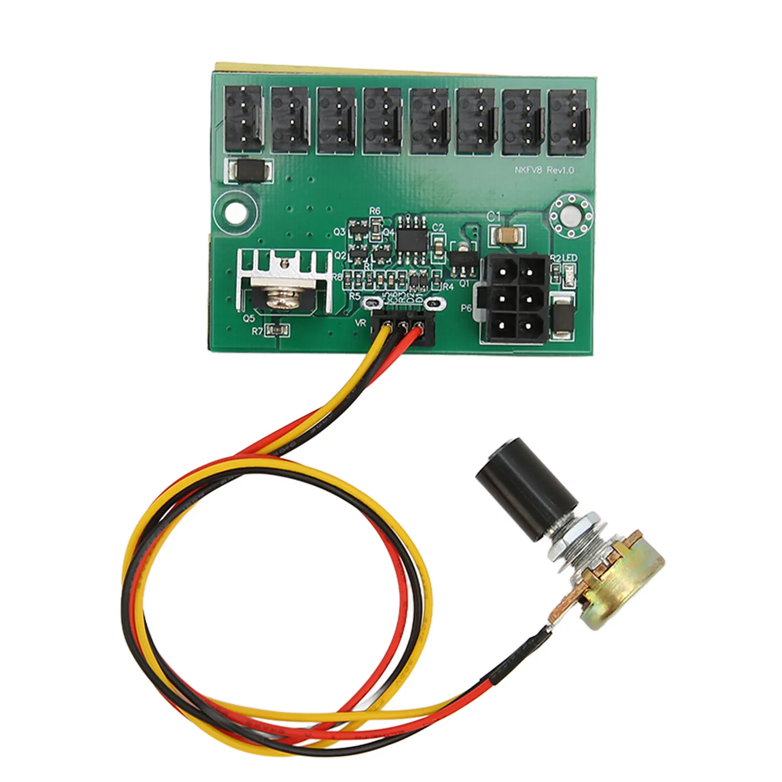 Hub Kipas PC 2 Pin 3 Pin 4 Pin Adaptor Kipas PWM Casing PC Regulator Voltase Hub Kipas Pendingin 8 Cara Pemisah Kecepatan 12V ​ ​ Pengontrol