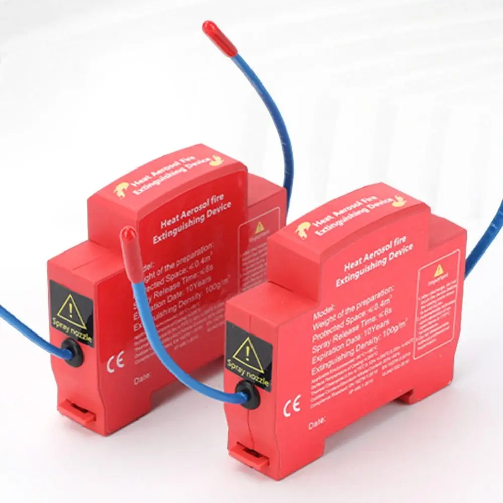 DIN Rail Retardant Device Dual-line Design Household Automatic Non-pollution Fire Extinguishing Device