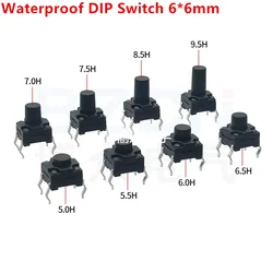 20Pcs DIP 6*6*4.3MM 6X6X4.3/4.5/5.0/5.5/6.0/6.5/7.0/8.0/8.5/10/11 MM Tactile Tact Push Button Micro Waterproof Switch Momentary