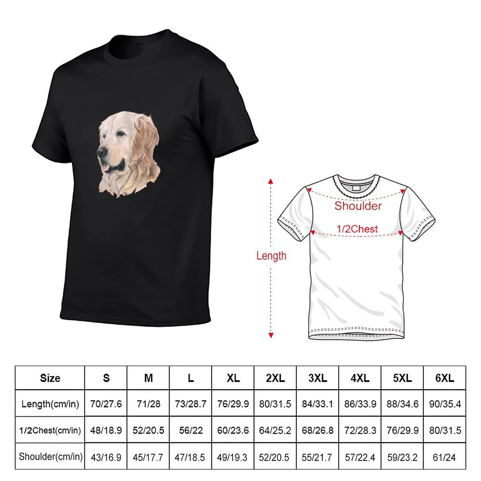 Golden retriever T-Shirt custom t shirt Blouse men tshirt