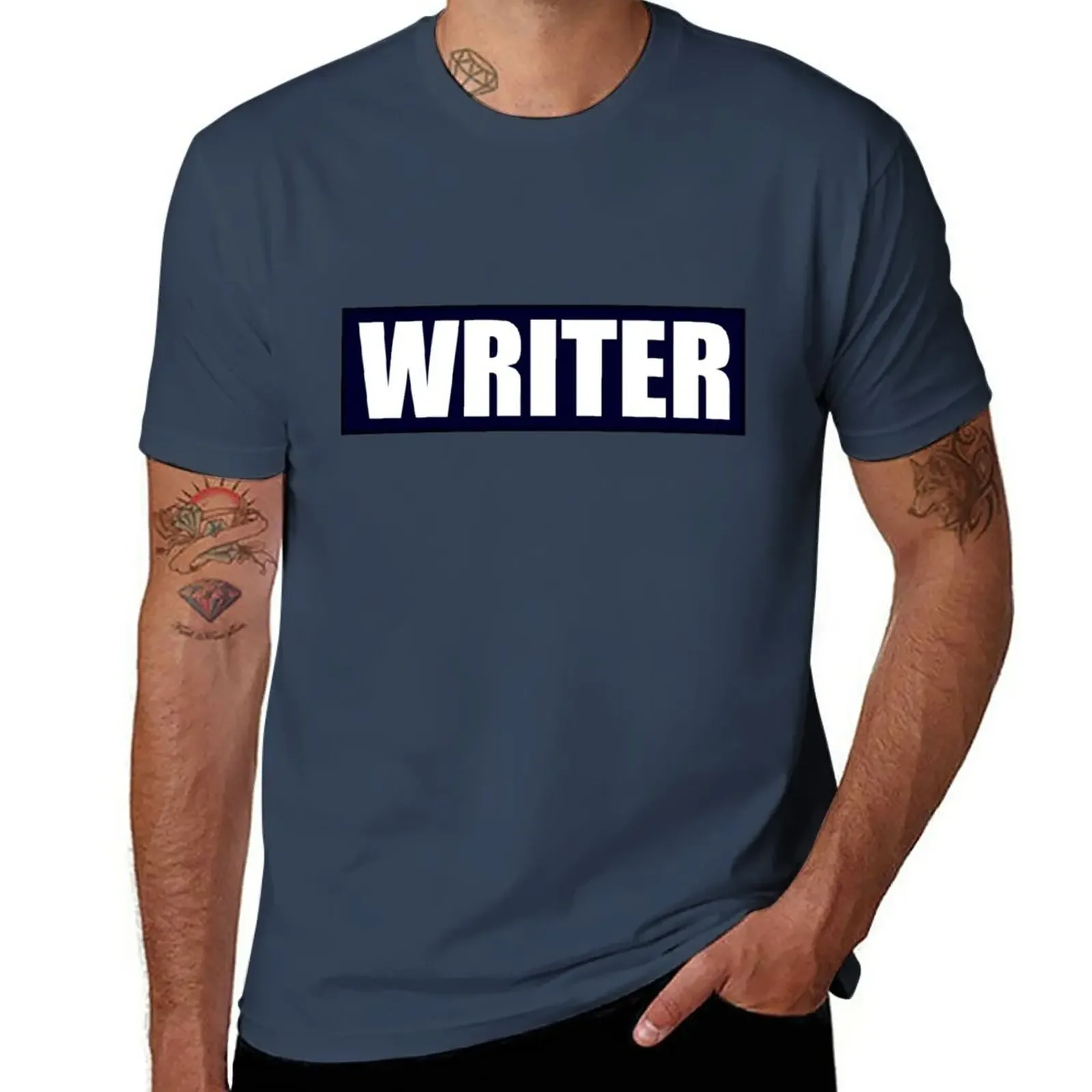 Castle's WRITER bullet proof vest T-Shirt summer tops customizeds Short sleeve tee men