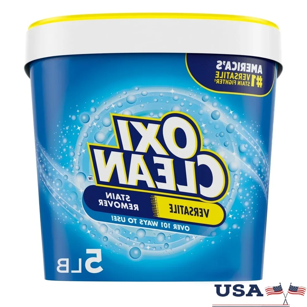 مسحوق معزز لمنظفات الغسيل بالأكسجين بسعة 5 رطل، مزيل البقع متعدد الاستخدامات للأقمشة والسجاد المنزلي #1