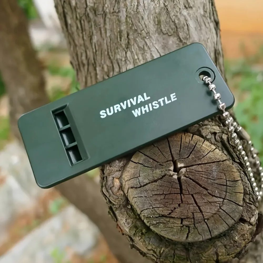 

Three Chamber High Decibel Survival Whistle High Frequency Emergency Rescue Safety Whistle Outdoor Camping Hiking Disaster Life