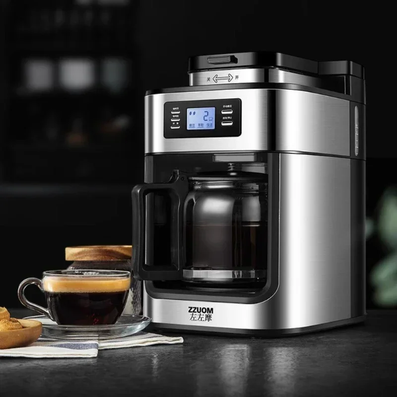 Кофеварка 220 В, шлифовальная в одном доме, кофейные зерна, кофейный порошок, автоматическое помещение двойного назначения автоматическая кофемаш