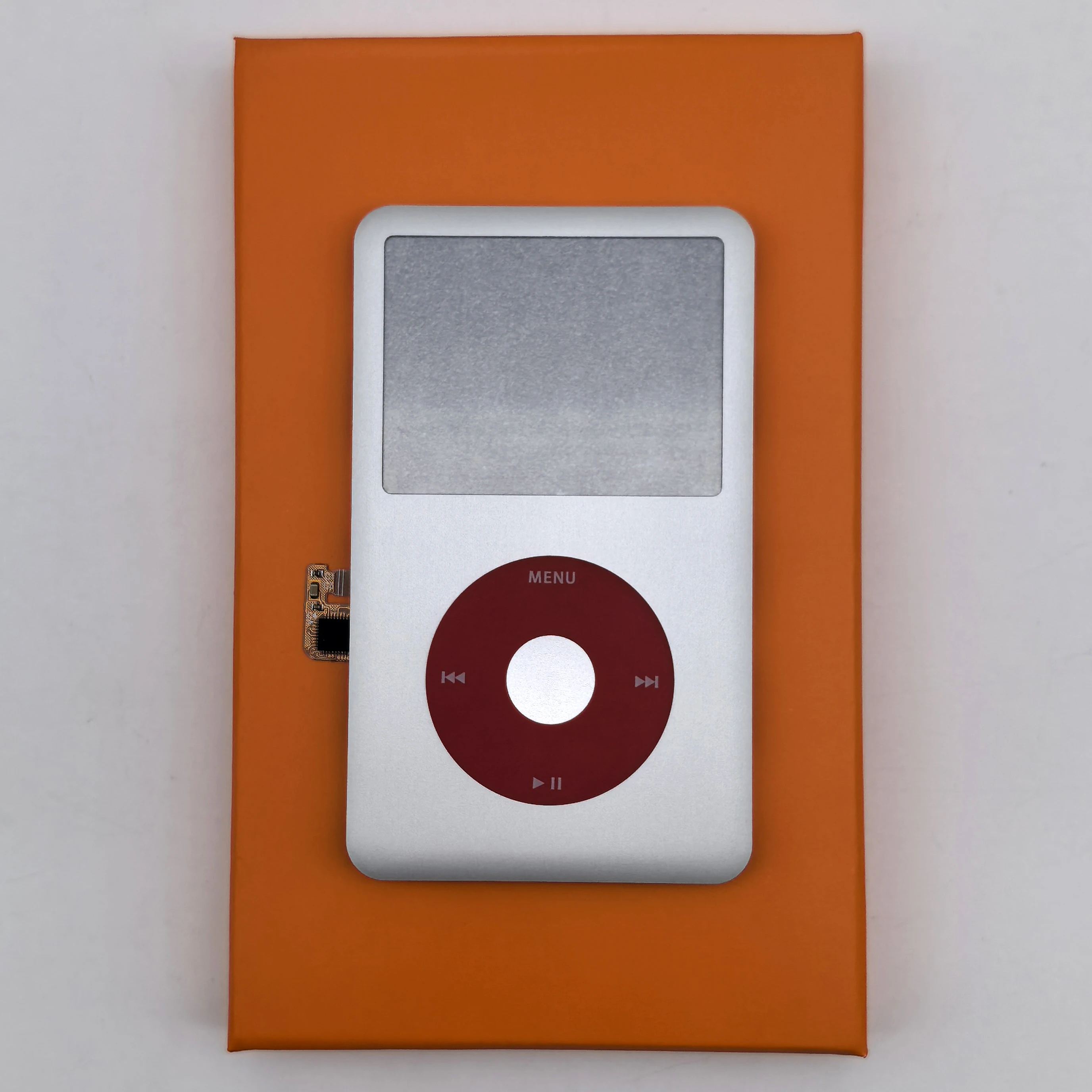 Für iPod Classic 6. und 7. Generation A1238 - Galvanisierte Metall-Frontabdeckung mit Clickwheel und Tasten, Passend für 80GB 120GB 160GB Modelle