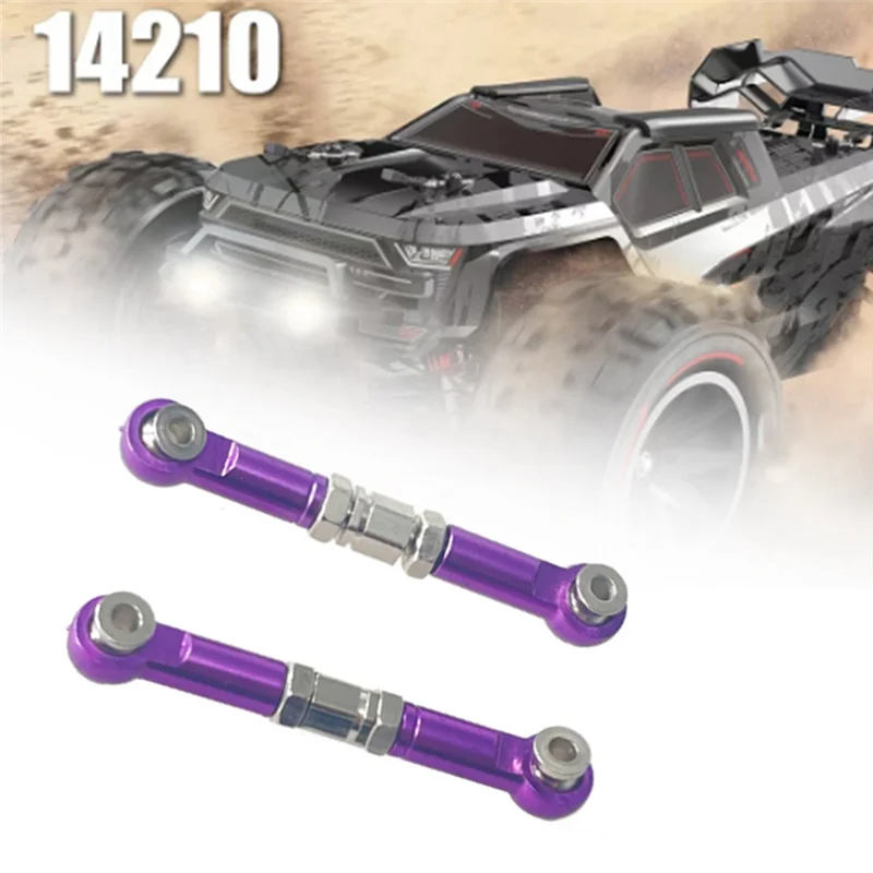 AS96-RC Car Metal Upgrade Accessories Steering Rod For MJX Hyper Go 1/14 14209 14210 H14BM RC Car Upgrade Parts