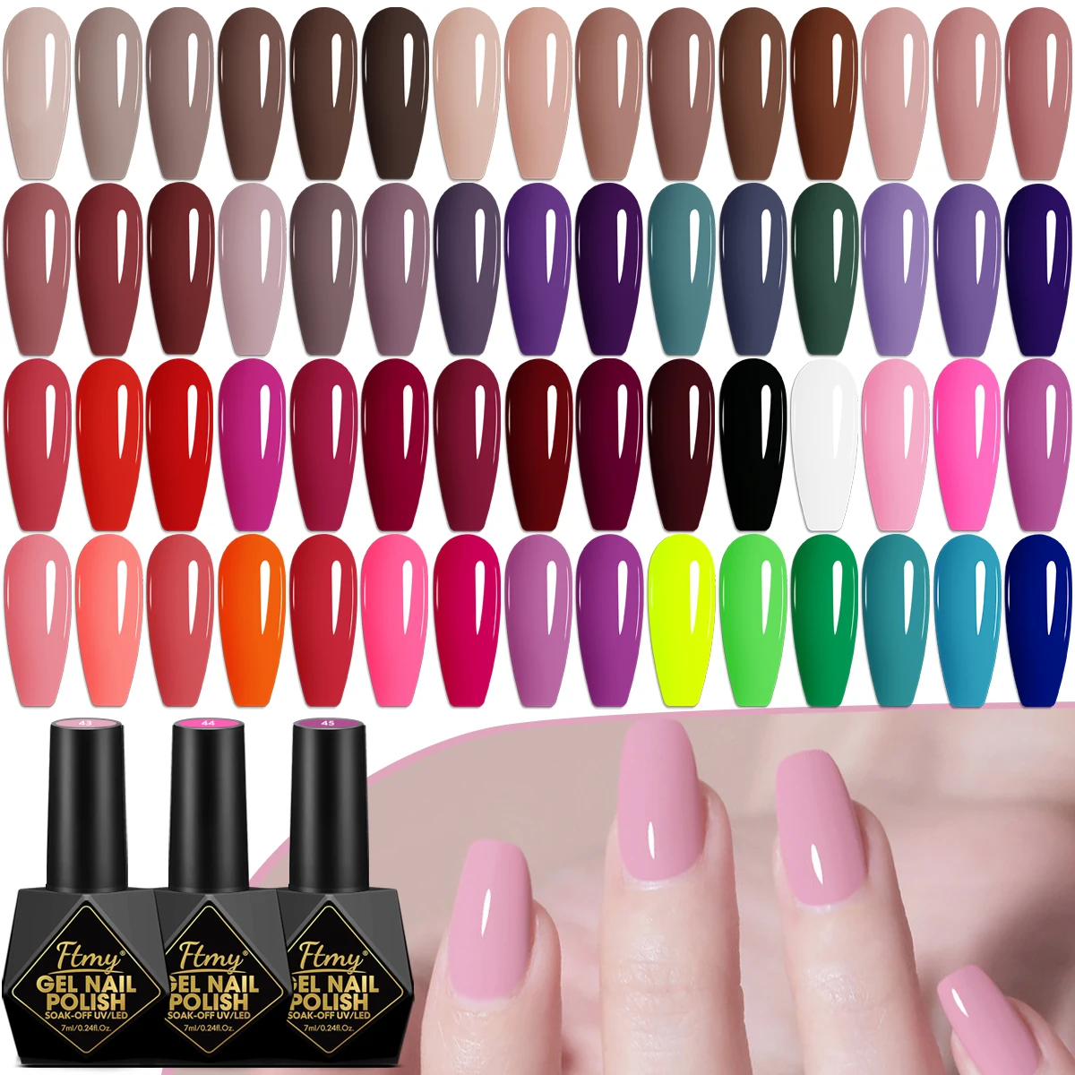 

Набор гель-лаков для ногтей, 9 шт., коллекция цветов весны и лета, подарочный набор для маникюра с УФ/светодиодной подсветкой, долговечные, качественные ногти в салоне,