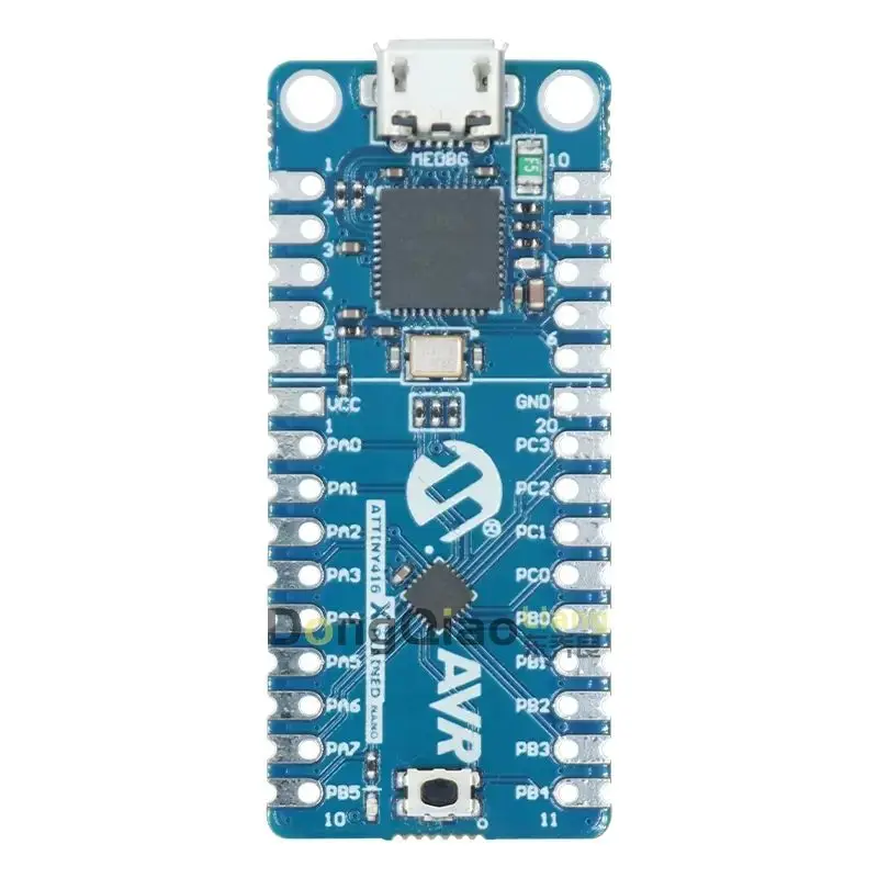 Avada Tech ATTINY416-XNANO Assessment Suite, ATtiny416 MCU, Xplained Nano, user LED with buttons, mEDBG