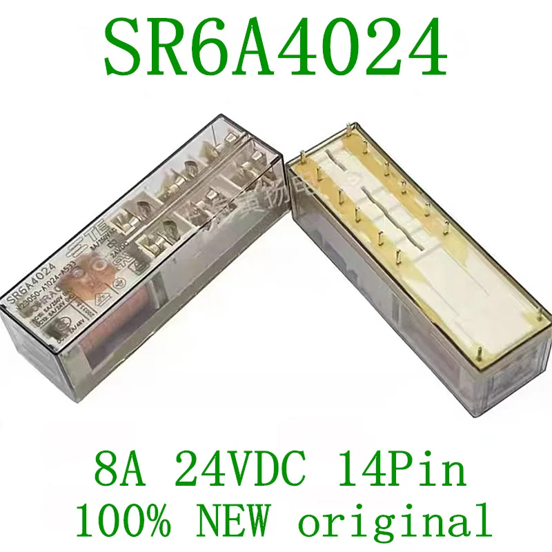 TE safety relay SR6A4024 24VDC 8A250VAC 14Pin