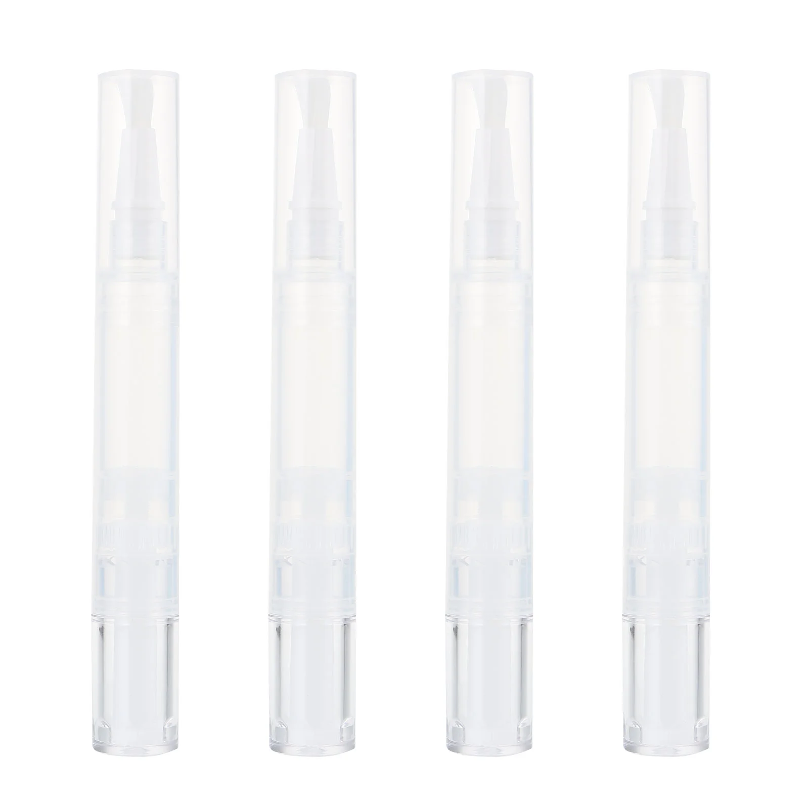 4 Pcs Liquid Foundation Dispenser Lipgloss Container Plastic Applicator