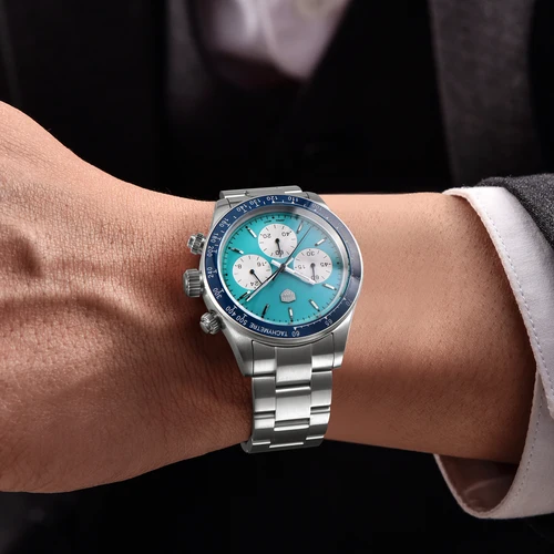 Imagen 2 del producto RollsTimi 2025 nuevos relojes para hombre, relojes de pulsera de cuarzo de lujo para hombre, cronógrafo AR con espejo de zafiro, reloj deportivo resistente al agua para regalo