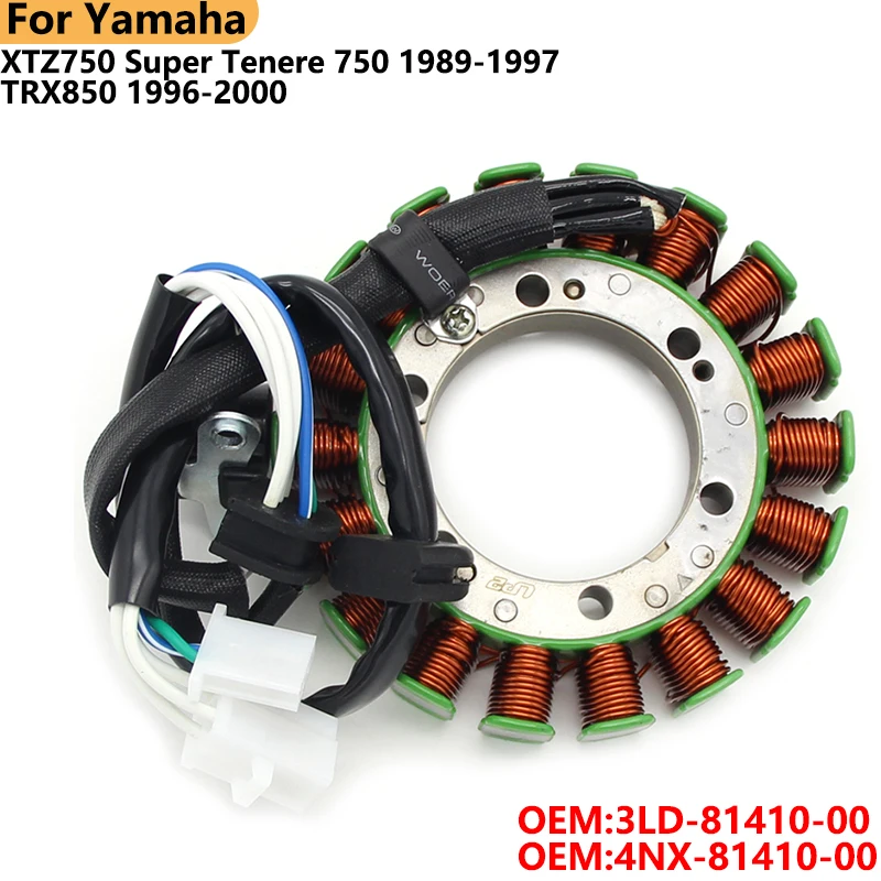 

Motorcycle Ignition Magneto Stator Coil For Yamaha XTZ750 Super Tenere 750 TRX850 4NX-81410-00 3LD-81410-00