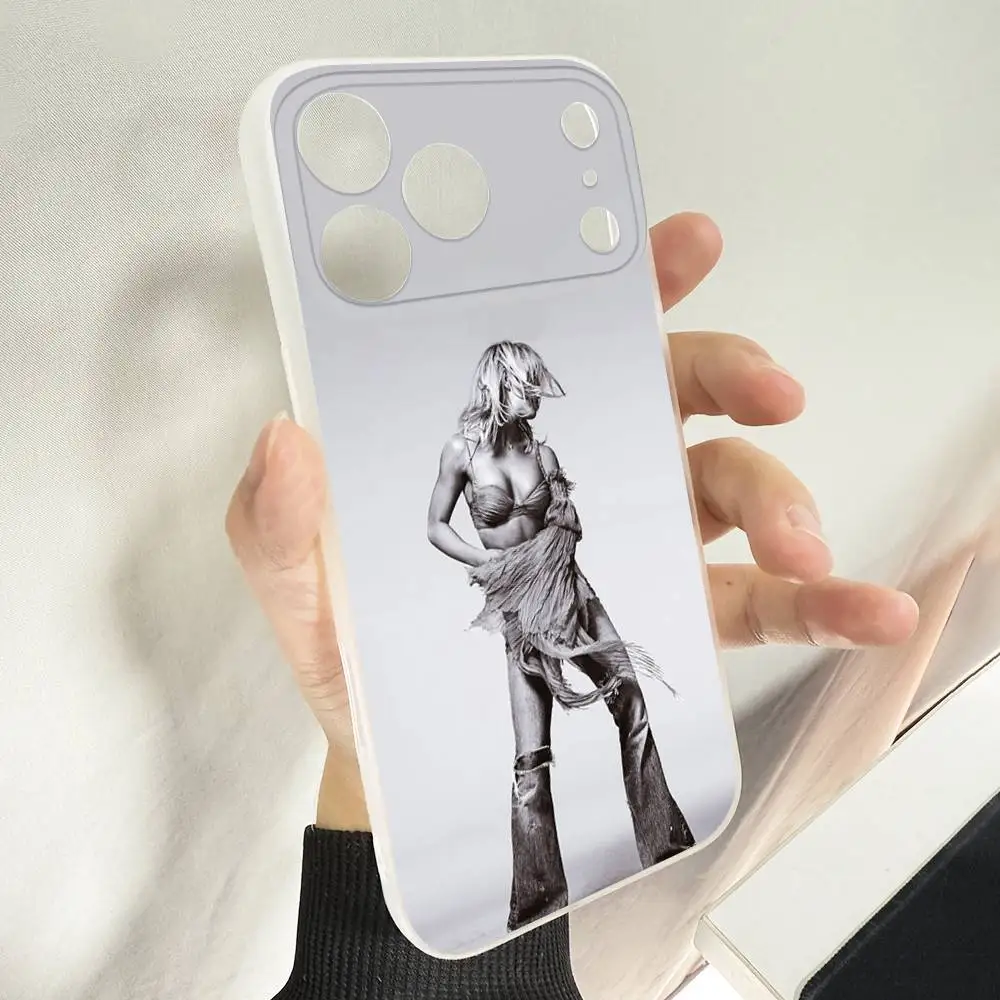 Funda de teléfono Singer Britney S-Spears para iPhone 14,16,15,11,13,17,12,Air,Mini,Plus,E,Pro,Max, funda esmerilada Magsafe magnética