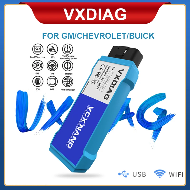 VXDIAG NANO Pro For GM/Chevrolet/Buick VXDIAG GDS2 Tech2win ECU Programming Obd2 Diagnostic Tools WIFI Scanner