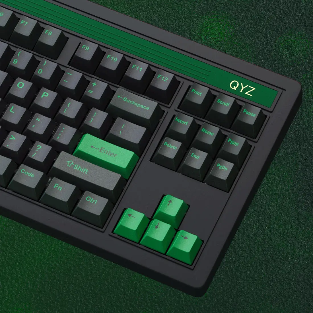 Imagem -03 - Semicondutor 129 Teclas Personalidade Sublimação Pbt Conjunto Completo de Teclas de Teclado Mecânico Verde 108 61 98