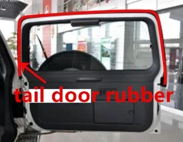 1 Pcs Only for 5 Door Version V31 V43 V32 V33 Door Rubber Seal for Pajero Doorpost Strip for Montero 1989-1999 2th Gen with Clip