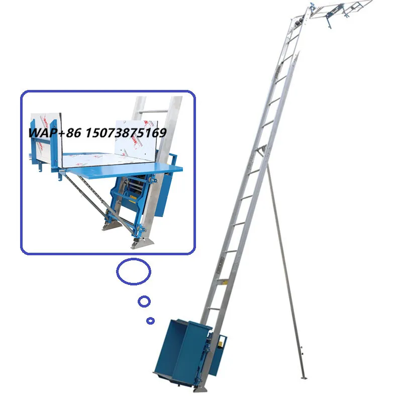 Factory Supply Industrial Aluminum Extension Ladders Solar Panel Lifter Electric Lifting with Platform & Remote Control