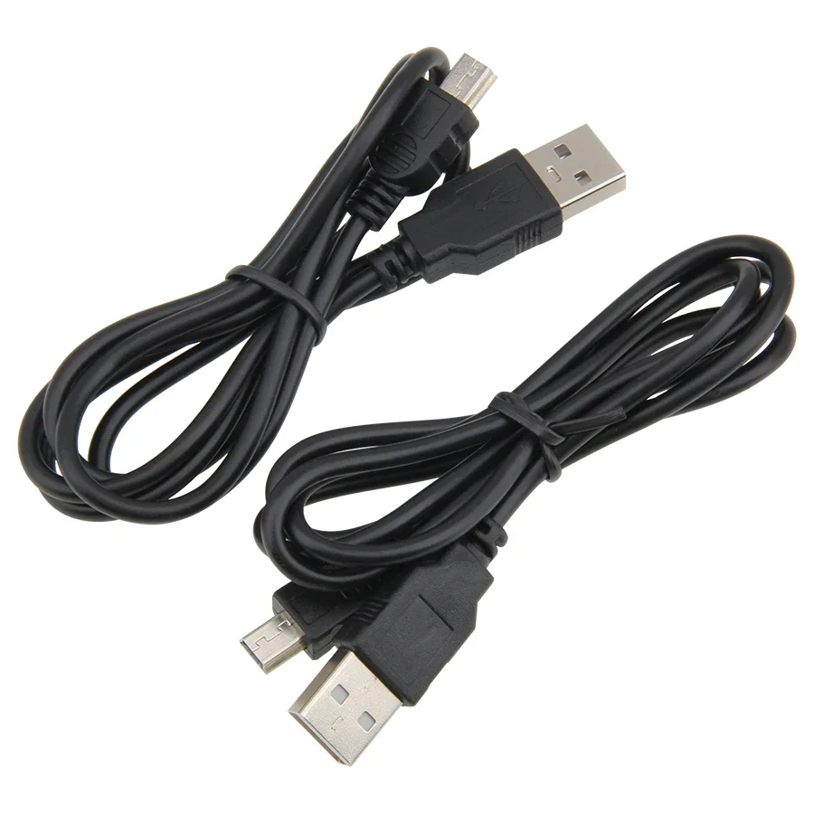 

50pcs Data Charging Cable Cord Adapter USB to USB Male to Mini 5 Pin B for MP3 MP4 Player Car DVR GPS Camera HDD Mini USB Cables