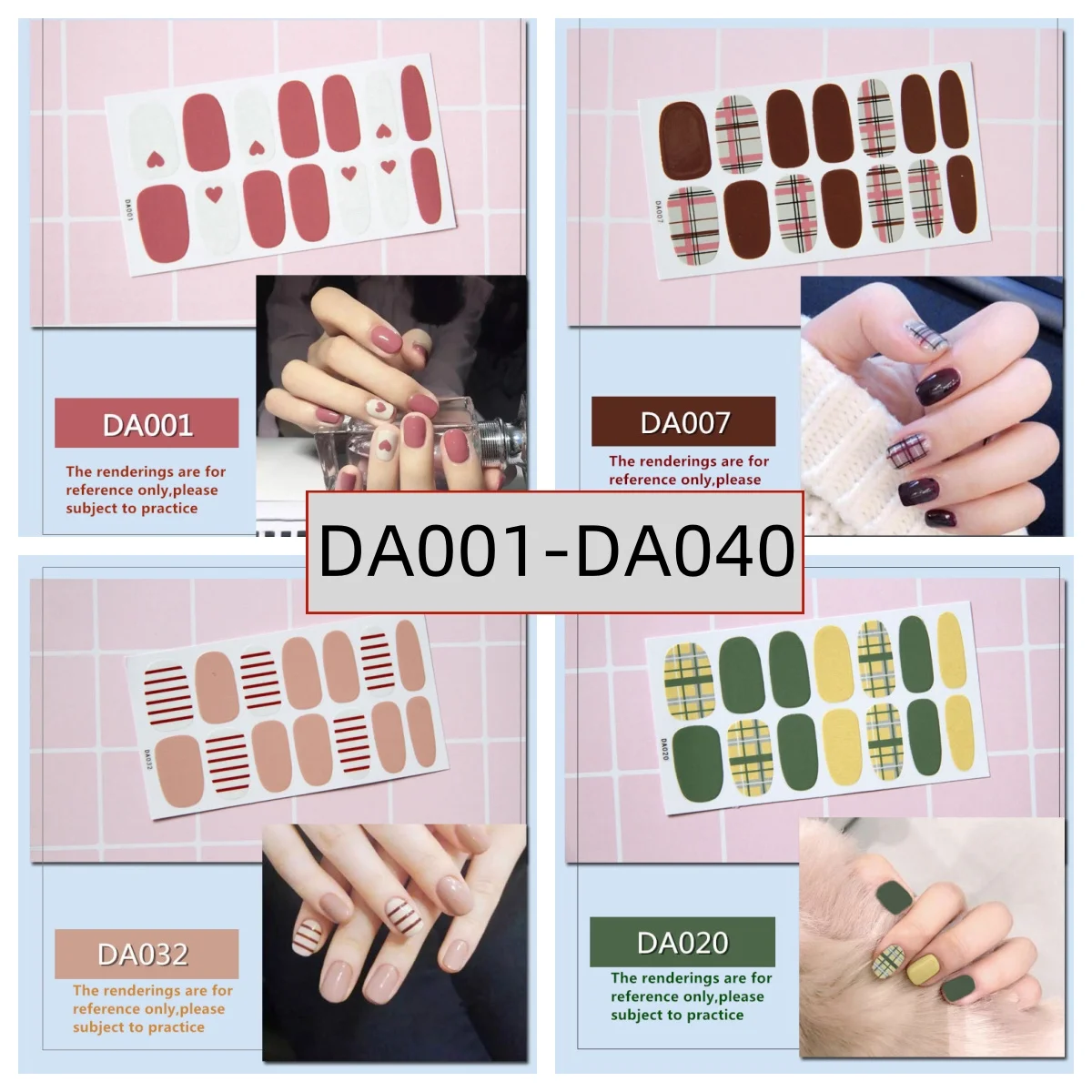 

Full Cover Nail Stickers Nail Polish Nail Decoration Nails Sticker Designer Self Adhesive Nail Sticker Creative Nail Art Sticker